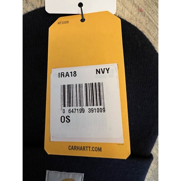 NWT Carhartt Blue Acrylic Watch Hat One Size - Picture 4 of 4